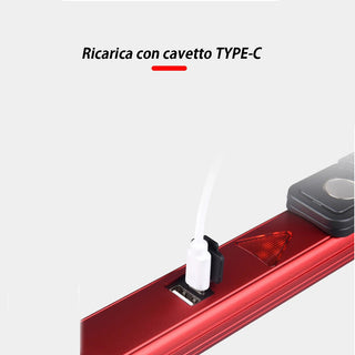 Torcia led 3in1 lampada da lavoro 3 modalità luce sos power bank