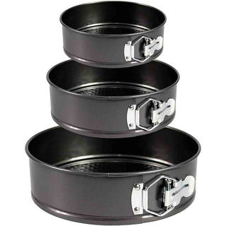 Tortiera apribile con cerniera 3 teglie 24 26 28 cm da forno