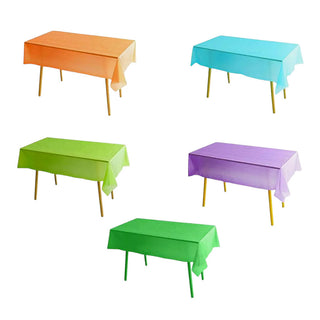 Tovaglia plastificata monouso 137x274cm allestimento feste