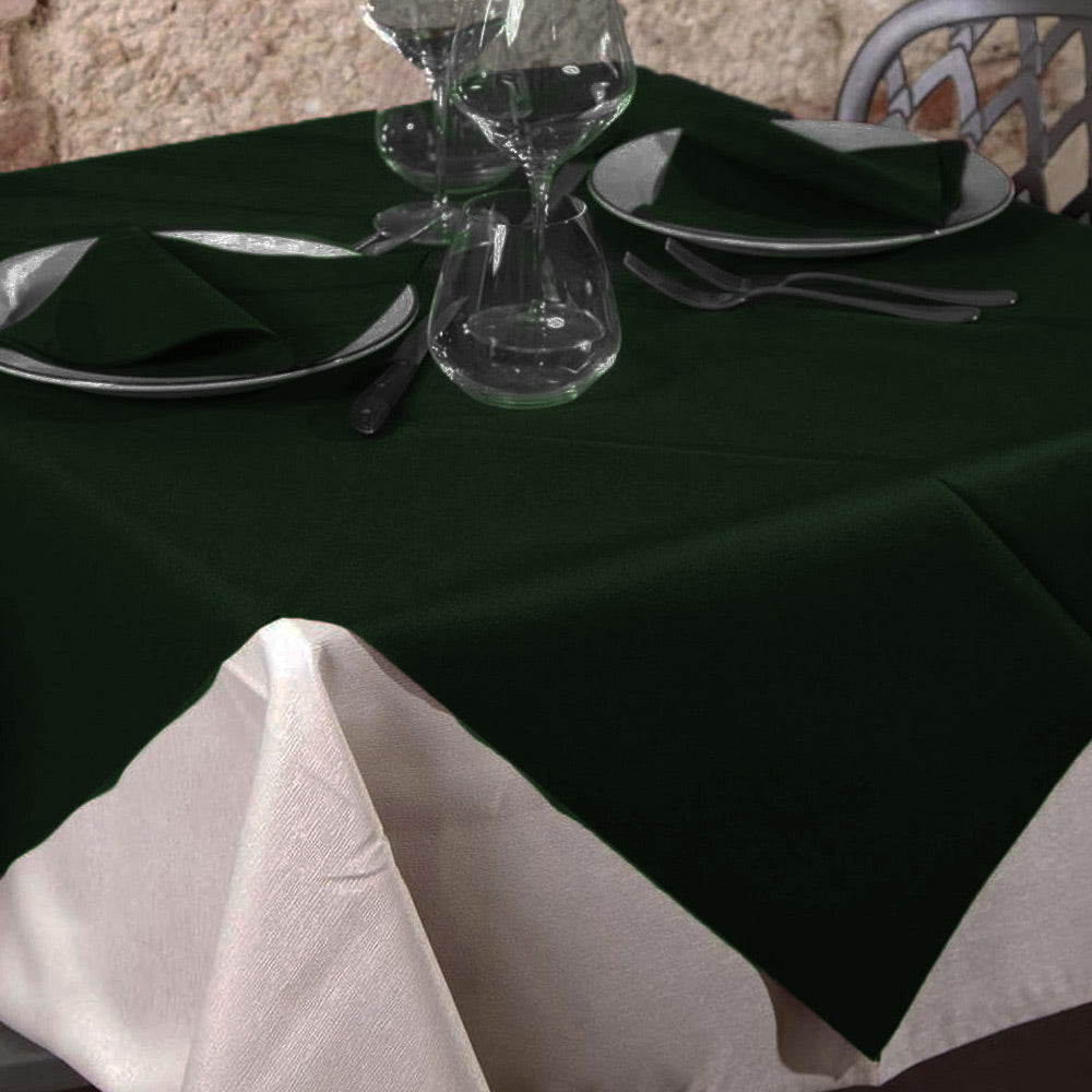 Set 2 tovaglia tnt 100 x 100 cm 70gr per decorazioni tavole buffet feste ristoranti verde