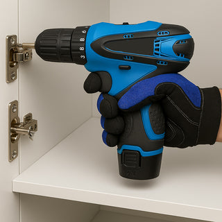 Trapano avvitatore elettrico 2 batterie 48v 24 accessori con valigetta