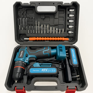 Trapano avvitatore 2 batterie 48V motore brushless con accessori