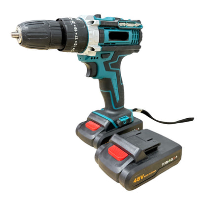 Trapano elettrico ricaricabile con motore brushless avvitatore cordless con doppia batteria 48v con 22 accessori in valigetta