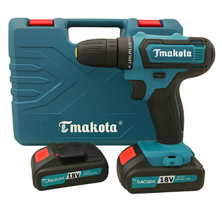 Trapano avvitatore 2 batterie 18V due velocità con accessori