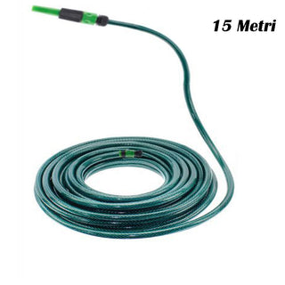 Tubo irrigazione da giardino in pvc verde con accessori 15 20 metri