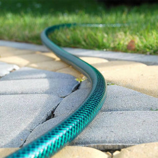Tubo irrigazione da giardino in pvc verde con accessori 15 20 metri