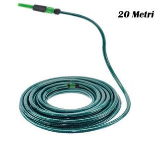 Tubo irrigazione da giardino in pvc verde con accessori 15 20 metri