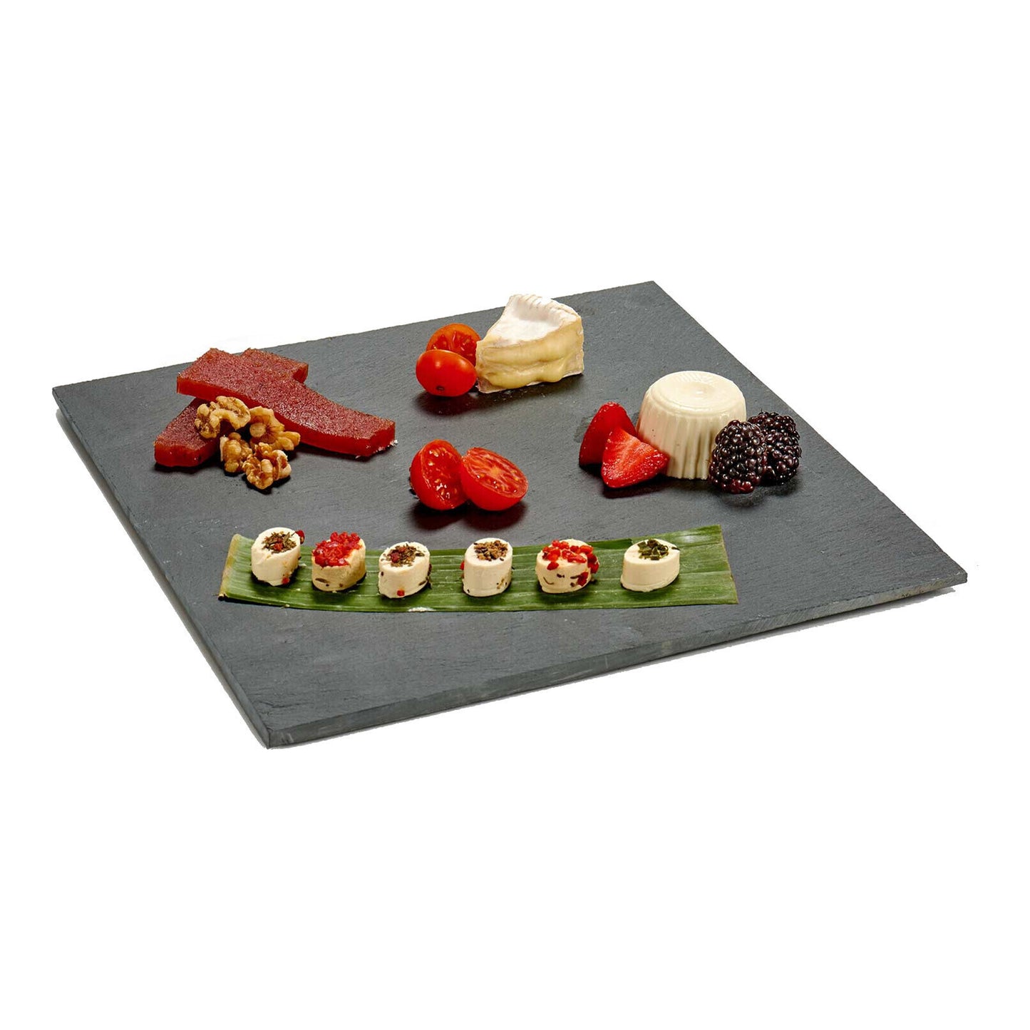 Vassoio da portata in ardesia rettangolare 30x15 cm piatto per servire finger food sushi formaggi vassoio aperitivo