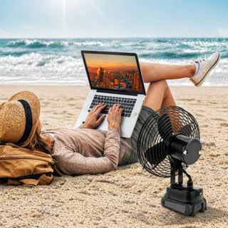 Ventilatore portatile ricaricabile con batteria 48V 2 velocità