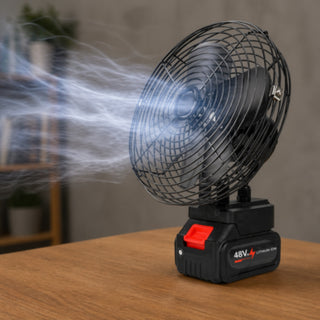 Ventilatore portatile ricaricabile con batteria 48V 2 velocità