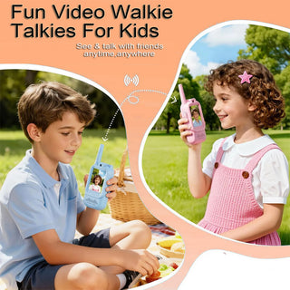 Coppia di Video Walkie Talkie per bambini ricaricabile videochiamata