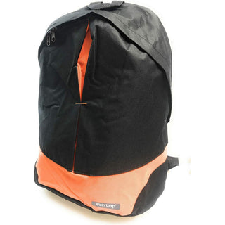 Zaino unisex nero con fasce colorate per viaggi scuola sport