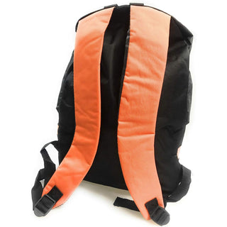 Zaino unisex nero con fasce colorate per viaggi scuola sport