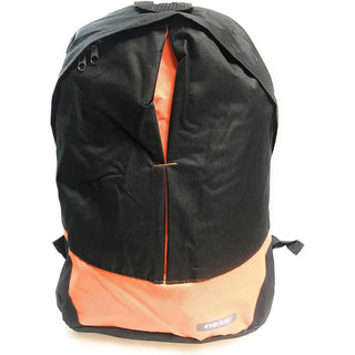 Zaino unisex nero con fasce colorate per viaggi scuola sport