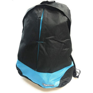 Zaino unisex nero con fasce colorate per viaggi scuola sport
