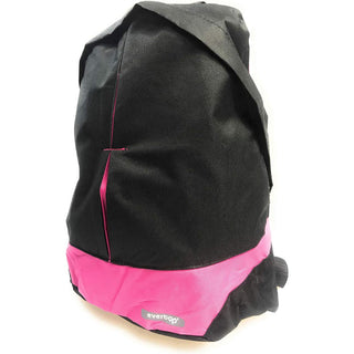 Zaino unisex nero con fasce colorate per viaggi scuola sport