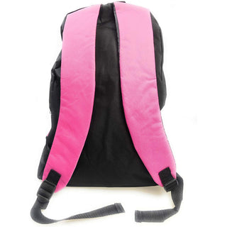Zaino unisex nero con fasce colorate per viaggi scuola sport