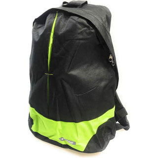 Zaino unisex nero con fasce colorate per viaggi scuola sport