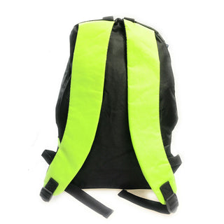 Zaino unisex nero con fasce colorate per viaggi scuola sport
