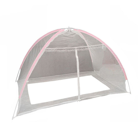 Zanzariera per letto lettino portatile tenda di protezione per casa campeggio contro insetti zanzare con cerniera rete pop up 200x120 cm